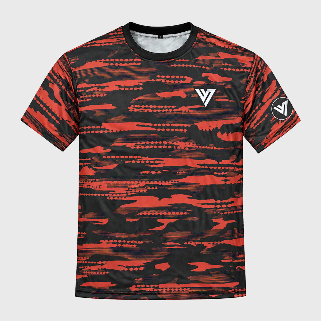 VEZRA Camo Z2 T-shirt Dye Sub - Red